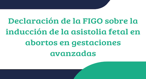 Declaración de la FIGO sobre la inducción de la asistolia fetal en abortos en gestaciones avanzadas